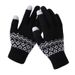 Foreign Trade Warm Thickened Jacquard Gloves For Adults, Women's Winter Knitted Touchscreen Gloves, Cross-Border_desvips.com