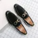 Classic Vintage Stylish Fashion Patchwork Chain Party Wedding Loafers Moccasins Men Casual Leather Shoes Mens Light_desvips.com