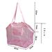 Portable Beach Mesh Large-capacity Travel And Swimming Clothing Organizer, Foldable Bag, Portable Toy Storage Bag_desvips.com