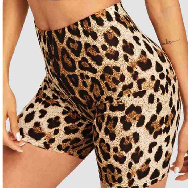 Women’s Clothing New Style Fashionable Sexy Leopard Print Snake Print Hip Shorts Casual Pants Leggings_desvips.com