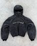 2025 Face Covering Zipper Hoodie Cool Internet Celebrity Hooded Cardigan DVN English New Style Top Jacket_desvips.com