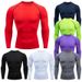 Men's Fitness Clothing PRO Quick-Dry T-Shirt Running Elastic Sweat-Tight Shirt Marathon Sports Apparel_desvips.com