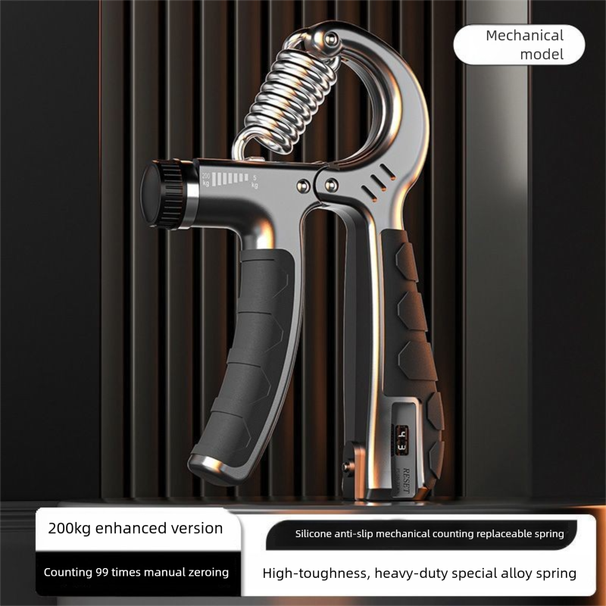 Counting Grip Strengthener For Men 200kg Professional Hand Strength Adjustable Finger Rehabilitation Training Student_desvips.com
