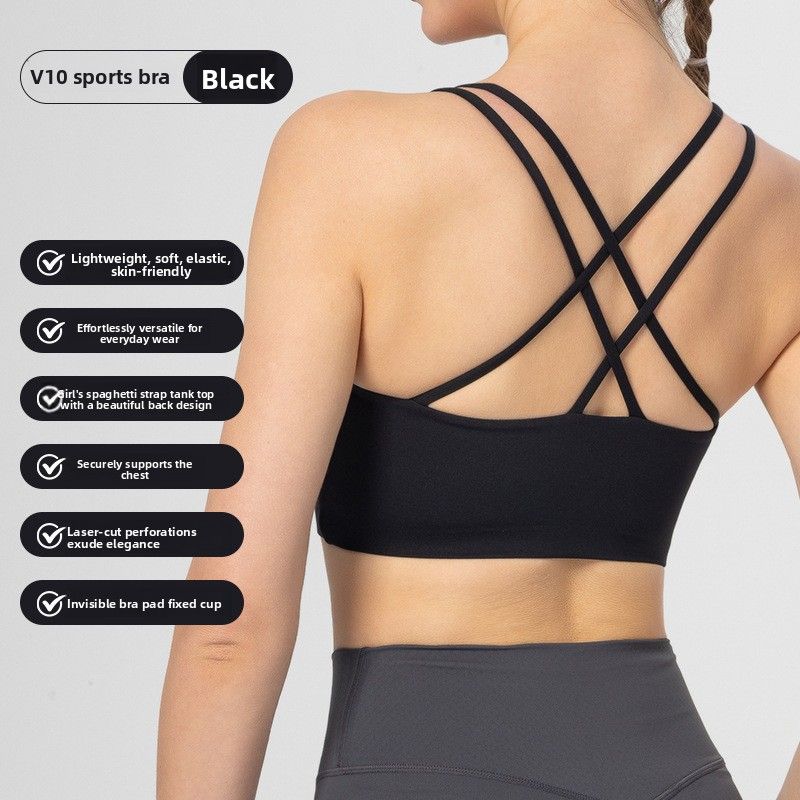 Super Factory In-Stock Wholesale High-Strength Beauty Back Sports For Women Running Outdoor Fitness Yoga Shockproof Bra_desvips.com