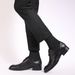 5 Pairs Mens Dress Stripe Plus Size,High Quality Combed Cotton Crew Socks,Black Cool Breathable Casual Socks For Men_desvips.com