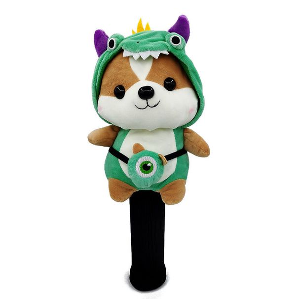 Puppy Golf Club Cover Wooden Club Cover No. 35 Fairway Wooden Cap Cover Plush Golf Club Head Cover_desvips.com
