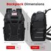 Motorcycle Backpack Helmet Bag, Large Capacity Waterproof Men's Helmet Backpack, Motorcycle Accessories Helmet Storage_desvips.com