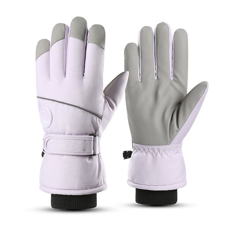 Winter For Men And Women, Warm, Fleece-Lined, Thickened, Touchscreen, Windproof, Waterproof, Outdoor Cycling, Hiking,_desvips.com
