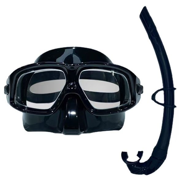 Hot-selling New Product: Unisex Silicone Freediving Mask And Snorkel Set, Wet Snorkel, High-definition_desvips.com