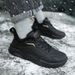 Mens Winter Warm Fleece Lined Comfortable Waterproof Sneakers Extra Sizes 46 47 48 Casual Sports Shoes_desvips.com