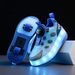 Boys' Summer Light-Up Sneakers For Kids, Girls' Roller Skates With Double Wheels And Flashing Lights_desvips.com