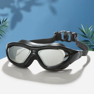Qilang Large Frame Goggles For Adults, Electroplated Non-Prescription Waterproof Anti-Fog Boxed Diving Goggles, Eye_desvips.com