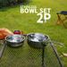 Outdoor 304 Stainless Steel Collapsible Bowl - 500ml Foldable Camping Cookware Set For Hiking Picnic & Travel_desvips.com