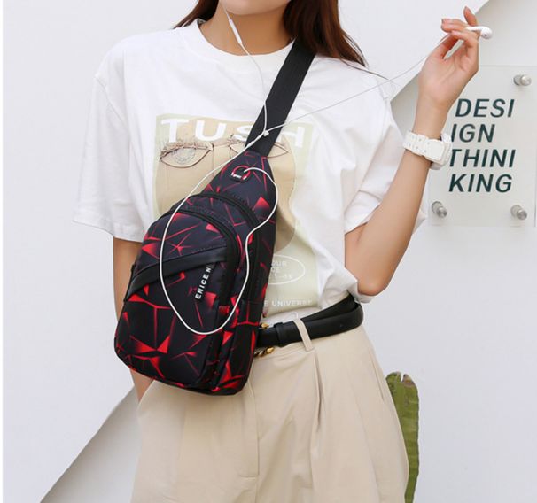 2024 New Fashion Korean Edition Men's and Women's Crossbody Bag Lightweight Outdoor Sports and Leisure Couple Backpack Single Shoulder Bag_desvips.com