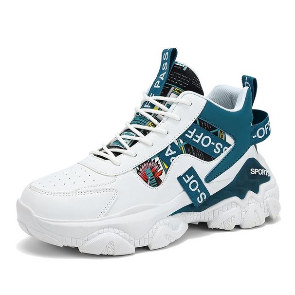 Men's Running Sports Shoes High Top Outdoor Casual Sneakers Breathable Jogging Trainers_desvips.com