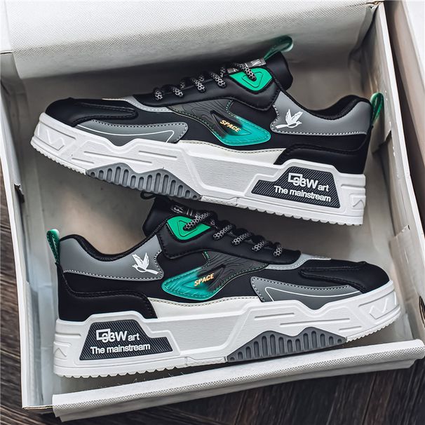 2024 Autumn New Low Top Thick Soled Sneakers For Teenagers And Students, Casual Shoes, Live Sports Men's Shoes_desvips.com