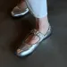 Niche Sier Versatile Round Toe Flat Women's 2025 New Pleated One Strap Shallow Mouth Casual Mary Jane Single Shoes_desvips.com