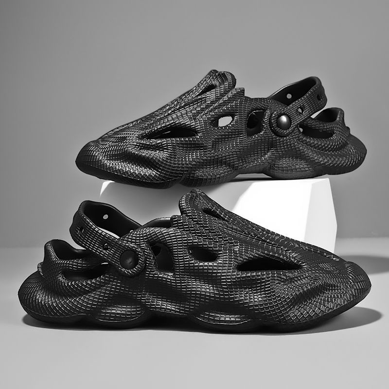 NOCOPY Comfortable Foreign Trade Summer 2025 New Men's Trendy Beach Breathable Perforated Shoes Non-slip Sandals_desvips.com