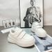 2025 Spring New Genuine Leather Age-Reducing Velcro Thick-Soled White Sneakers For Women Versatile Height-Increasing_desvips.com