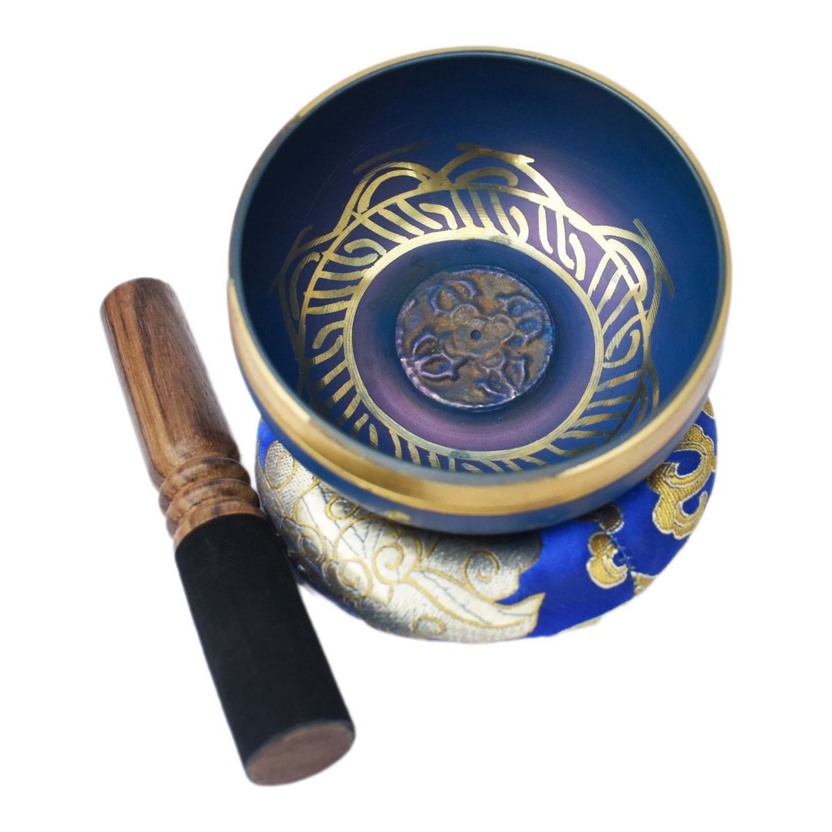 Nepal Singing Bowl Handmade Bowl Hand-Hammered Tibetan Singing Bowl Set - Stress Relief, Chakra Balancing & Meditation Tool_desvips.com