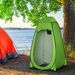 Tenda Doccia Da Campeggio Per Esterni Con Porta A Cerniera, Borsa, Portaoggetti E Gancio, 126x124x189cm, Verde_desvips.com