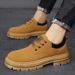 2025 New Spring Martin Men's Yellow Boots Trendy Versatile American Style Non-Slip Wear-Resistant Work Shoes_desvips.com