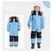 Outdoor Single And Double Board Luminous Windproof Waterproof Thickened Warm One-piece Children's Ski Suit_desvips.com