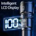White Laser Digital Display Emergency Light Rechargeable Outdoor New Flashlight Super Bright Long Range High Power Strong Light Flashlight_desvips.com