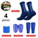 Shin Guard Football Sports Set With Glue On Football Socks, Long Socks, Shin Guards And Straps_desvips.com