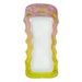 Adult Water Recreation Neck Pillow Single Inflatable Lounge Chair PVC Sequin Gradient Wave Clip Net Inflatable Floating Row_desvips.com