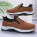 Men's 2024 Autumn New Solid Color All Matching Single-shoe Hiking Soft Sole Korean Version Of Casual Walking Shoes_desvips.com