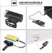 2255 Bicycle USB Rechargeable Super Bright Lighting Tail Light Set Mountain Bike Night Riding Front Headlight_desvips.com