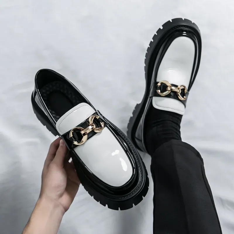 Free Shipping Designer Dress Shoes 2025 New Business Formal Casual Mens With Shiny Surface Height Increasing Leather_desvips.com