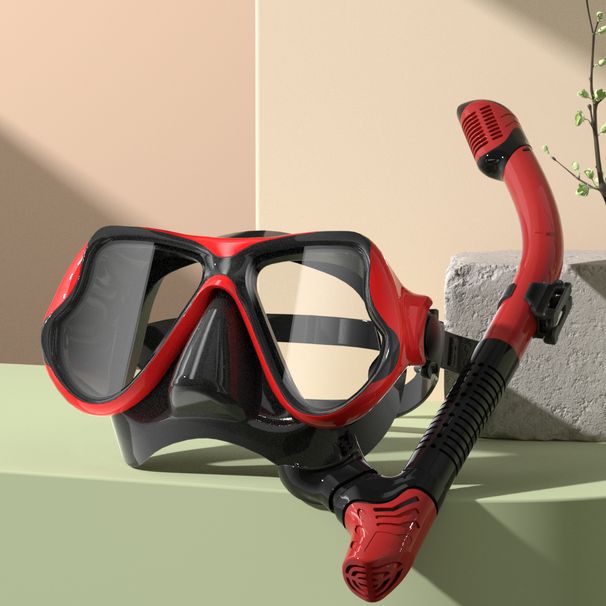 Goggles New High-Definition Anti-Fog Free Mask Full Dry Snorkel Nose Guard Adult Diving Equipment_desvips.com