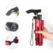 Outdoor Retractable Aluminum Alloy Trekking Poles, Ultra-light And Portable Walking Sticks, Hiking Crutches, Mountaineering Folding Crutches_desvips.com