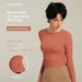 Shuangshi Autumn And Winter Top For Women, Versatile Slimming Side Pleated Sports Pilates Yoga Long Sleeve Breathable_desvips.com