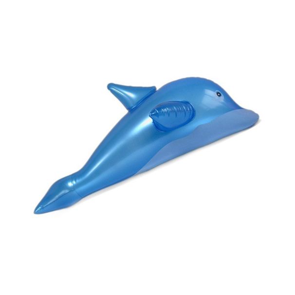 Kids Inflatable Sea Animal Ride-On - Thickened Purple Starry Dolphin Pool Float For Children Outdoor Water Play Toy With Safety Handles_desvips.com