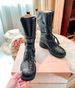 2025 New 2026popular Mid-Calf Martin Women Thick Heel Buckle Vintage Western Cowboy Long Fashion Boots_desvips.com