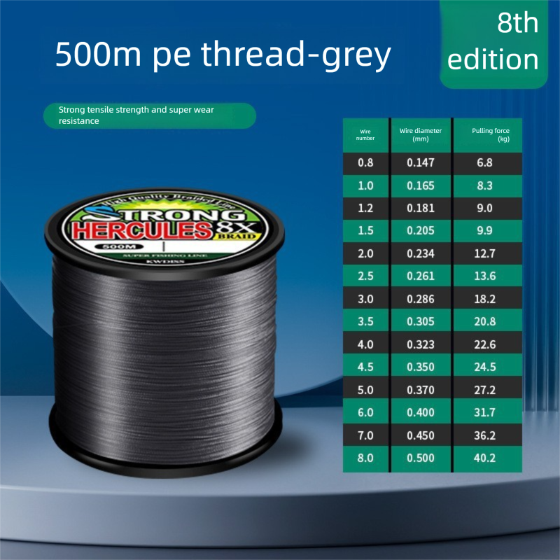8 PE Dyneema 500m Braided Sea Lure Kite Line Fishing Gear_desvips.com