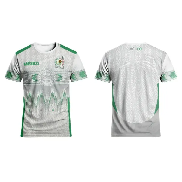 Mexico 3D Printed Football Jersey T-shirts 2025 Summer Men's Women's Same Quick-drying Tees Outdoor Sports Tops Training_desvips.com