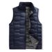 Men 2024 Autumn Winter New Stand Collar Inner Layer Warm Vest Lightweight Down Jacket Women_desvips.com