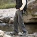 001 Spring And Autumn Trendy Brand Men's Quick-Dry Waterproof Cargo Paratrooper Functional Outdoor Hiking Casual Long Pants_desvips.com
