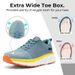 FitVille Toe Box Men'S Shoes Cushioned Extra Wide Width Non Slip Running Shoe Comfortable Lightweight Sneakers For Fat_desvips.com