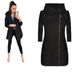 Women's Clothing fashion side zipper plus velvet coat hooded jacket sweatshirt women_desvips.com
