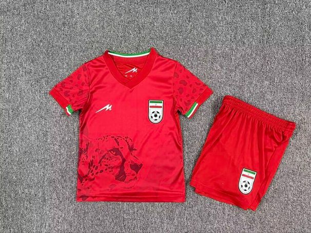 Iran Away 16-28 World Cup National Teams Collection Kids Short Sleeve Soccer Uniform Sets_desvips.com