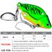Long Casting Metal Spinnerbait VIB Lead Copper Bionic Fishing Lure For Bass, Perch, Snakehead_desvips.com