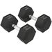 Kurzhantel, 35 Kg Hantel, Hantel, Gewicht, Anti-Rutsch-Griff, Schwarz + Silber_desvips.com