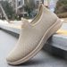 Fashionable Woven Knitted Running Lightweight, Breathable And Non-Slip - Perfect Outdoor Adventure, Ideal Men's Solid_desvips.com