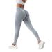 Women's Seamless V Waist Sandwashed Yoga Pants Breathable High Elasticity Butt Lifting Tight Fitting Cropped Sports Fitness Clothing_desvips.com