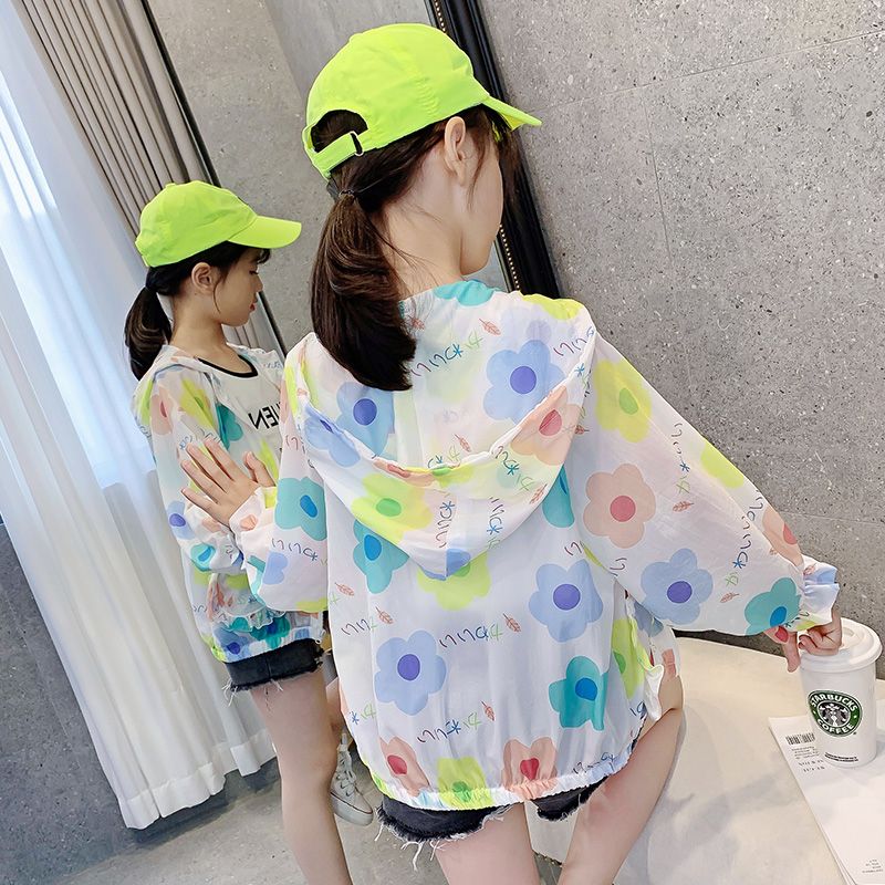 Girls' Summer Thin Rayon Stylish Sun-Protective Clothing_desvips.com